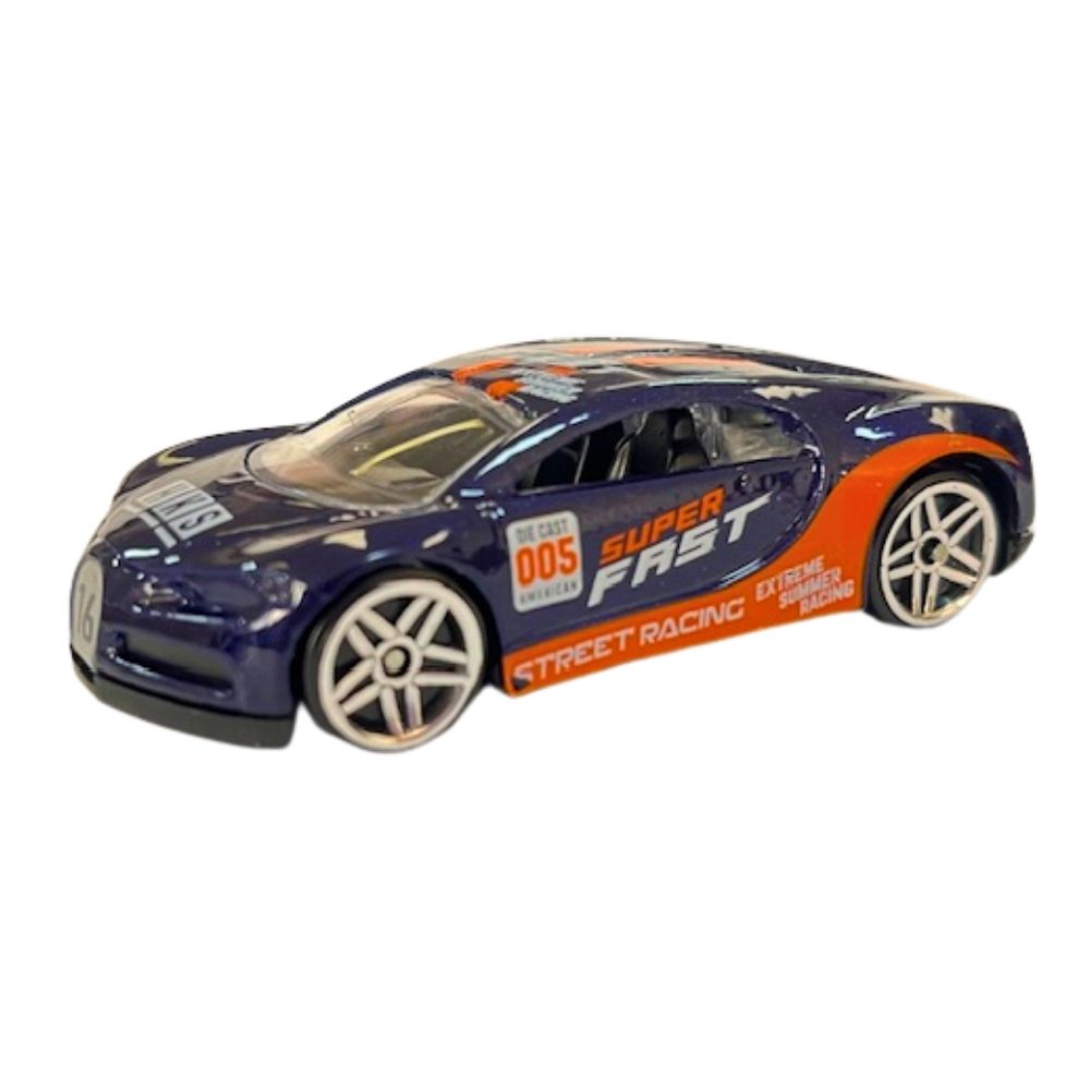 Mini Carrinho Die Cast Garagem S.A. - Esportivo Azul e Laranja - Imagem 2