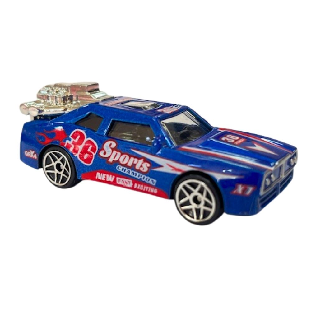 Mini Carrinho Die Cast Garagem S.A. - Corrida Azul