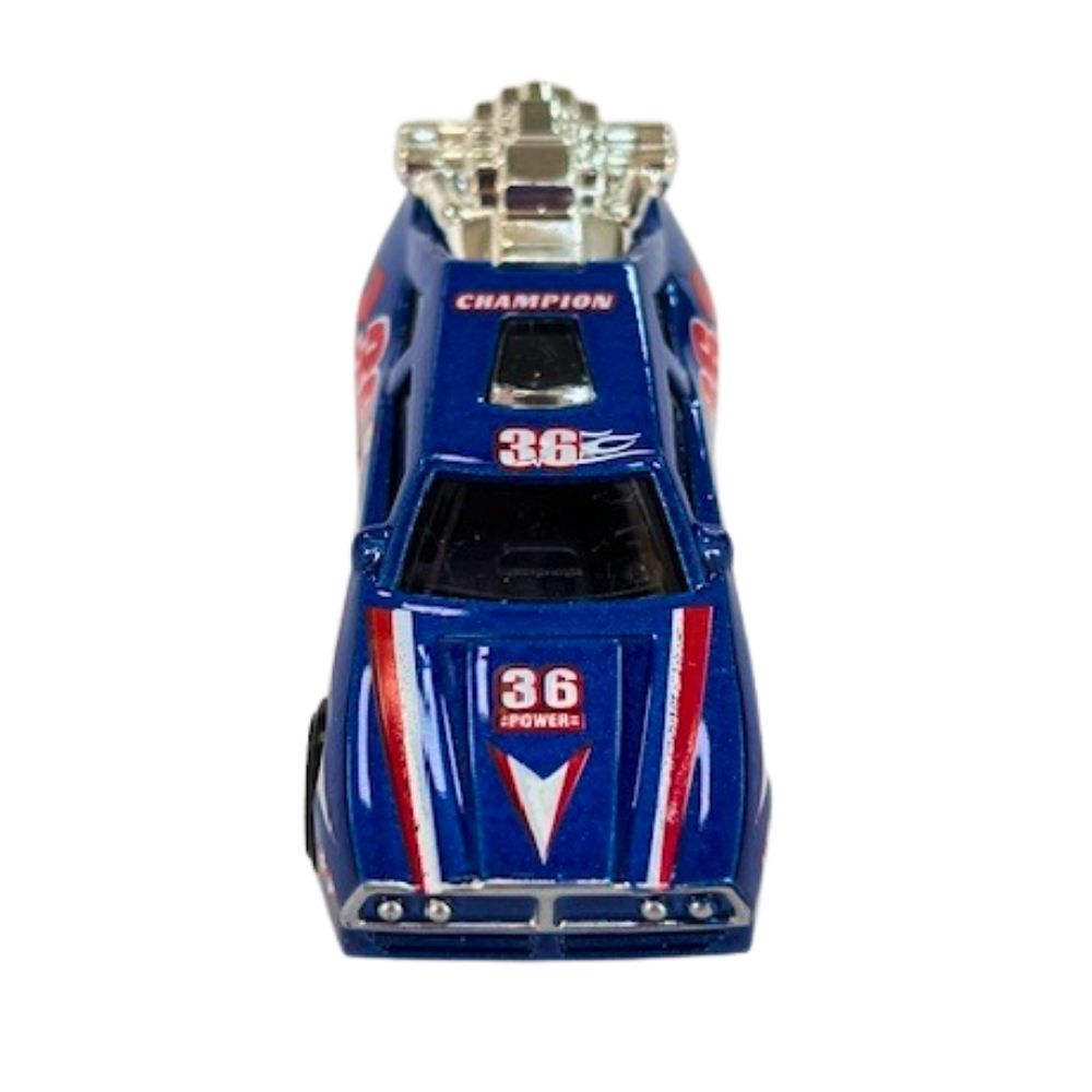 Mini Carrinho Die Cast Garagem S.A. - Corrida Azul - Imagem 4