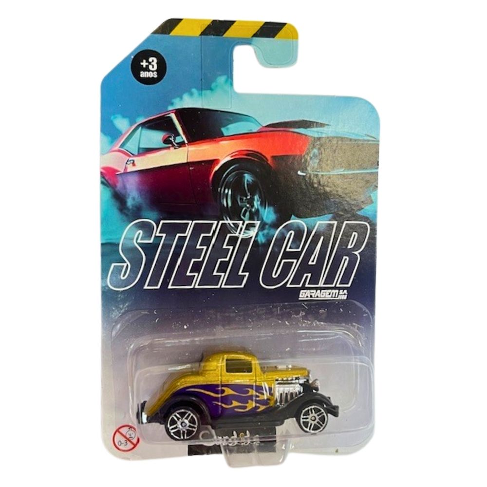 Mini Carrinho Die Cast Garagem S.A. - Dragster Dourado - Imagem 4