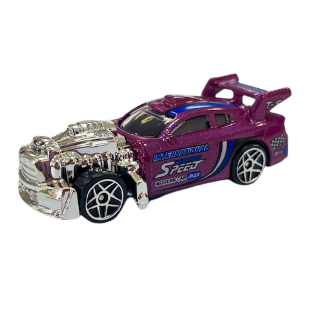 Mini Carrinho Die Cast Garagem S.A. - Dragster Roxo - Imagem 4