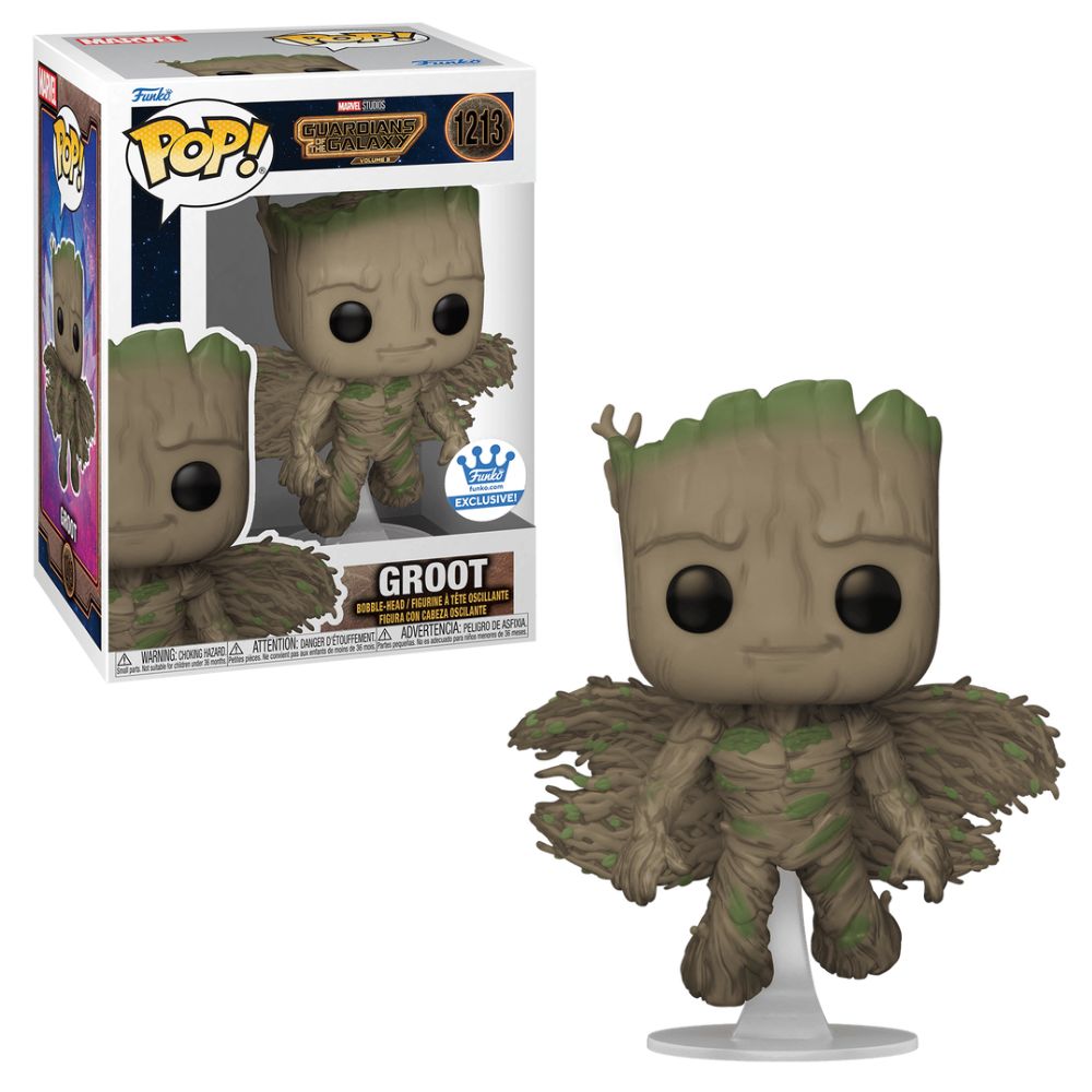 Boneco Funko Pop! Marvel Guardiões da Galáxia Volume 3 - Groot com Asas