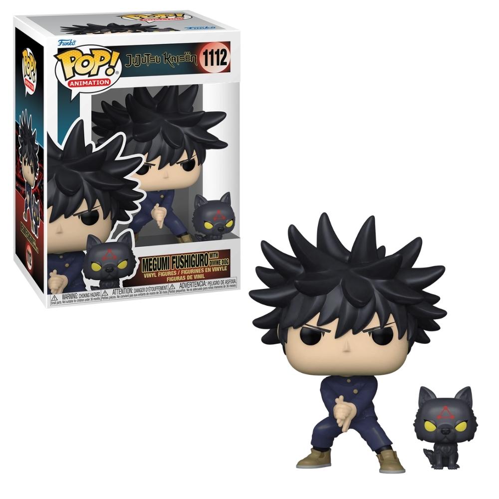 Boneco Funko Pop! Jujutsu Kaisen - Megumi Fushiguro com Cão Divino