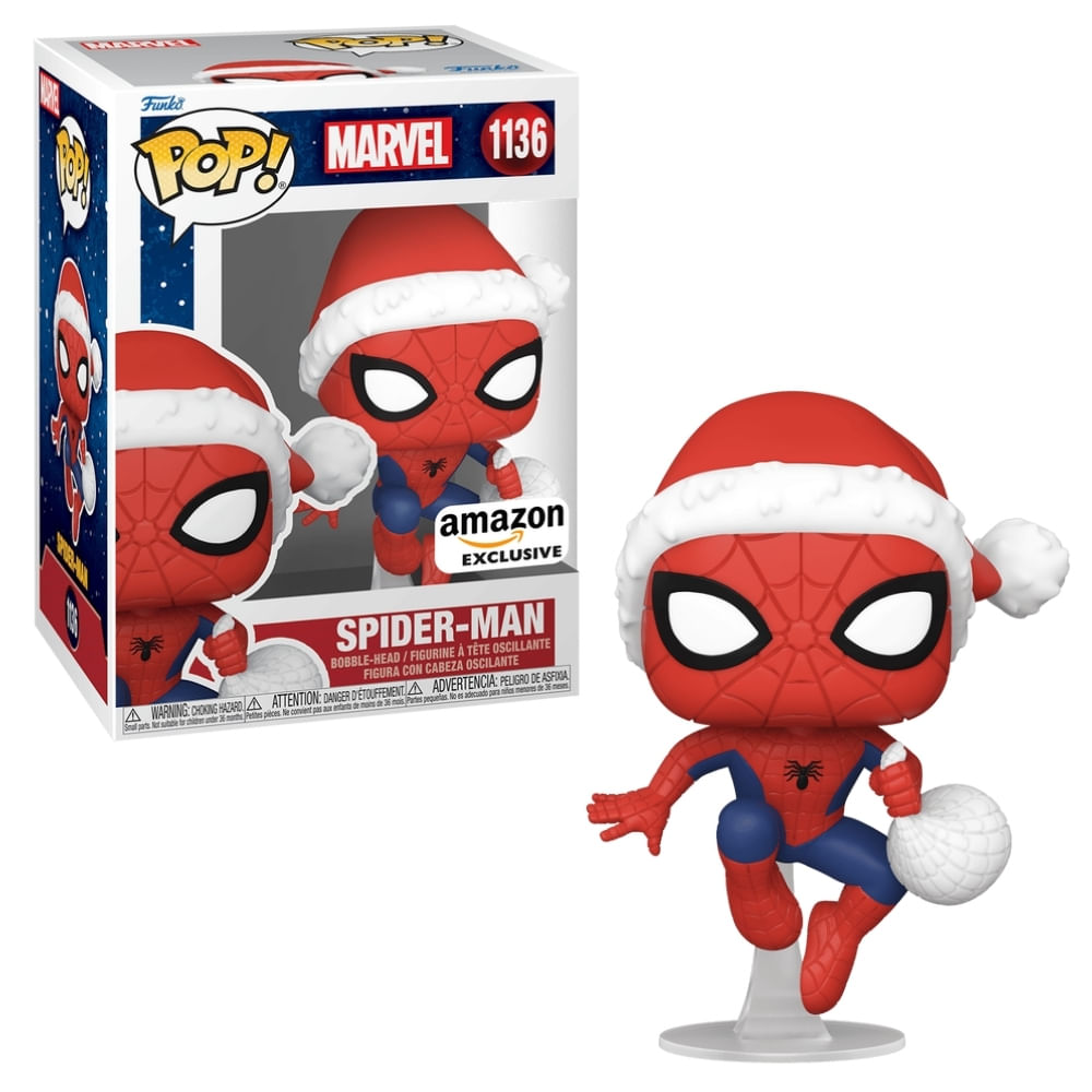 Boneco Funko Pop! Marvel Homem-Aranha Natalino