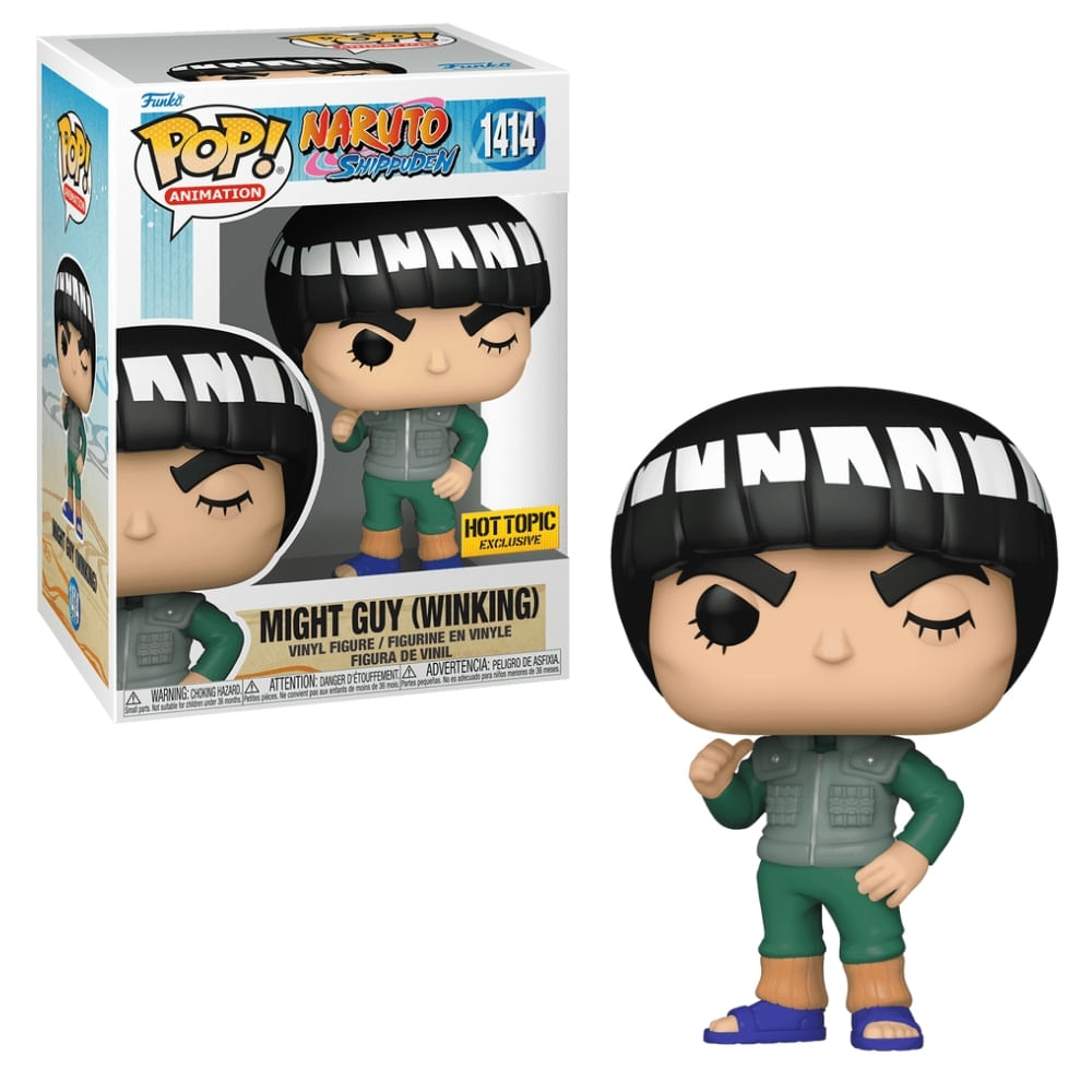 Boneco Funko Pop! Naruto Shippuden - Might Guy (Piscando)