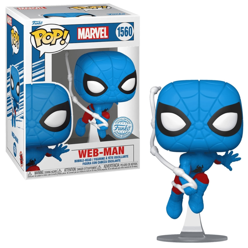 Boneco Funko Pop! Marvel Web-Man com Teia