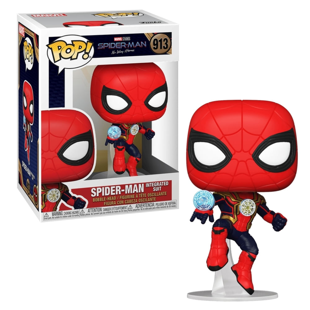 Boneco Funko Pop! Marvel Homem-Aranha no Traje Integrado