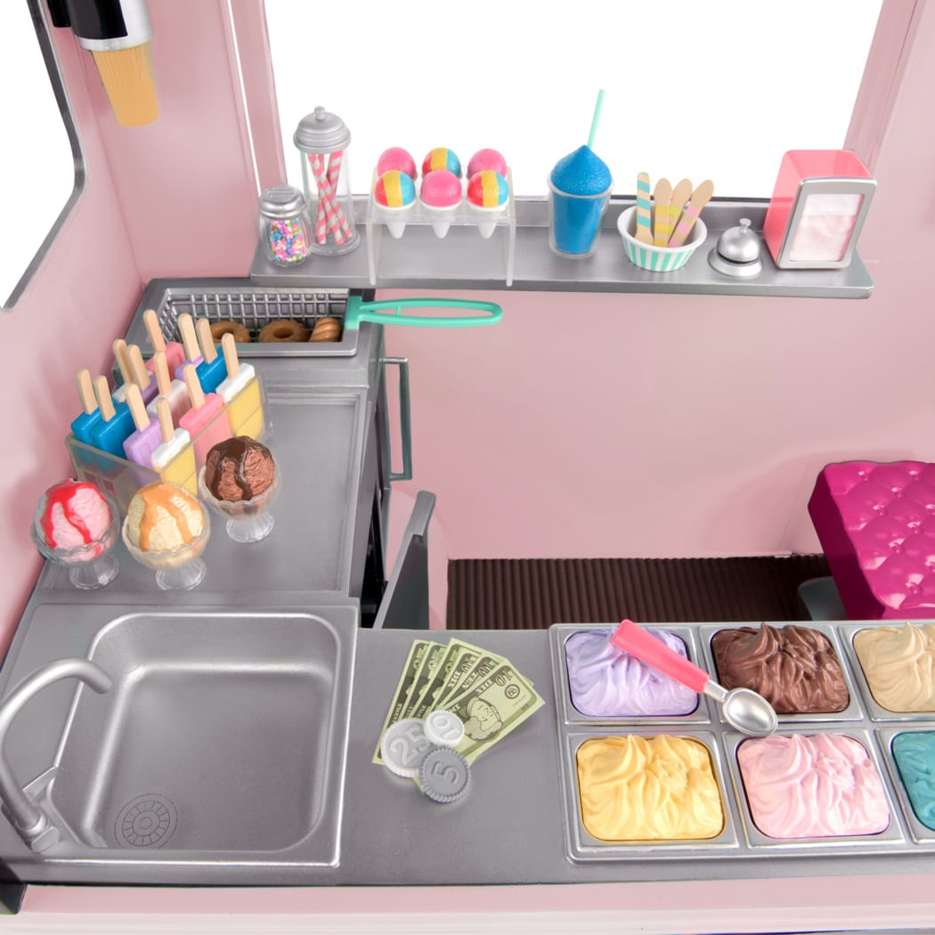 Caminhão de Sorvete Rosa - Our Generation - Imagem 13