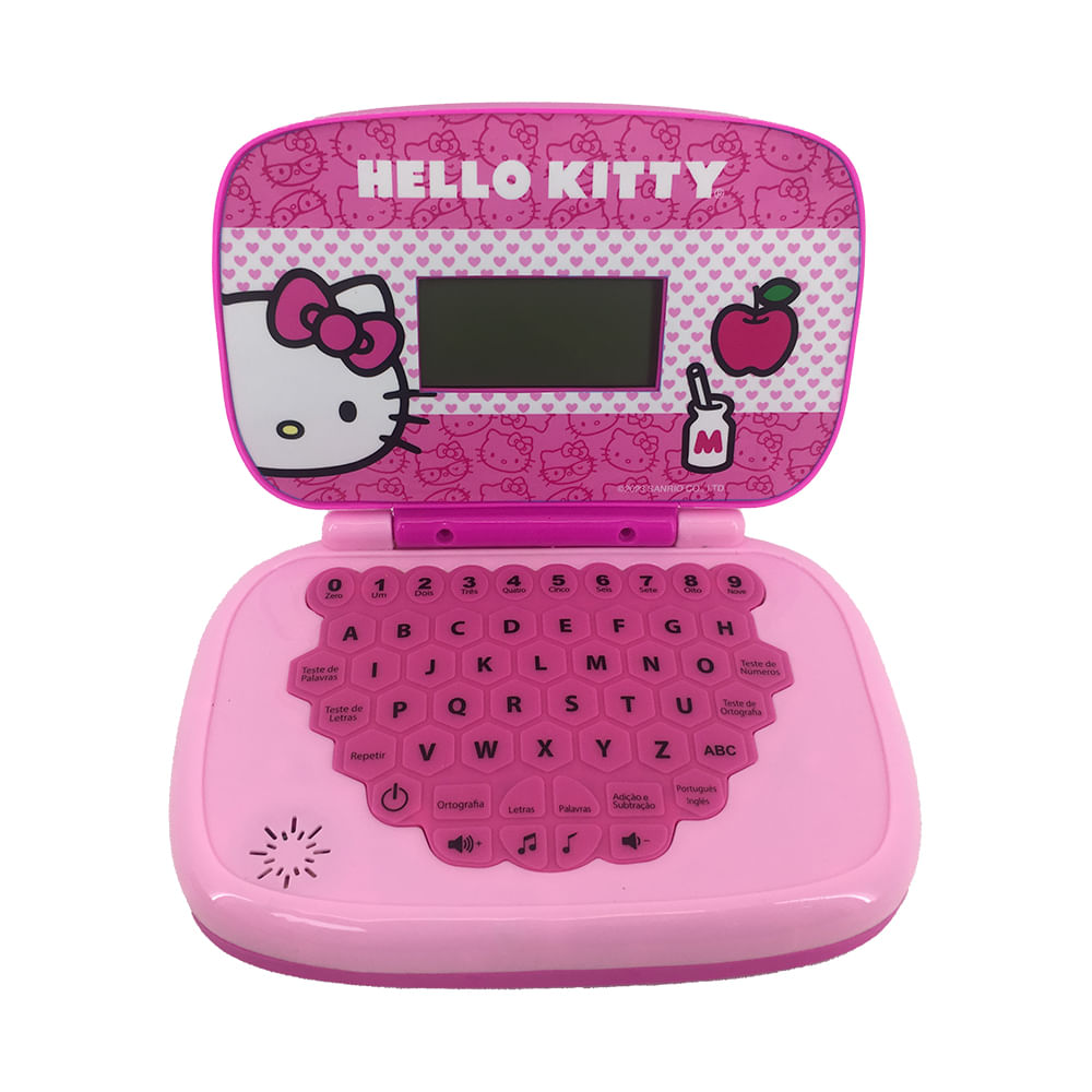 Laptop Infantil Educativo Candide Hello Kitty Bilíngue