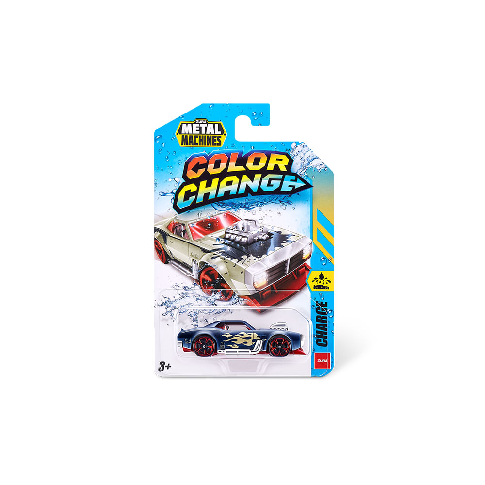Mini Carrinho Die Cast Metal Machines Color Change 1:64 - Charge - Imagem 2