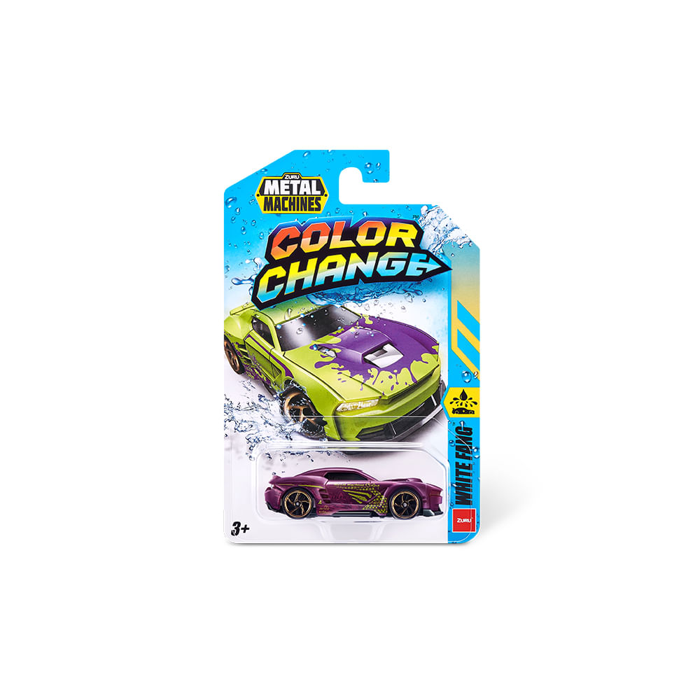 Mini Carrinho Die Cast Metal Machines Color Change 1:64 - White Fang - Imagem 2