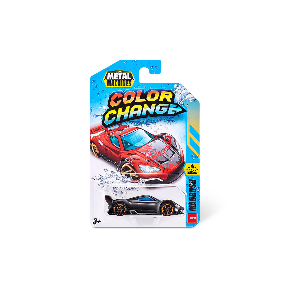 Mini Carrinho Die Cast Metal Machines Color Change 1:64 - Madrush - Imagem 2