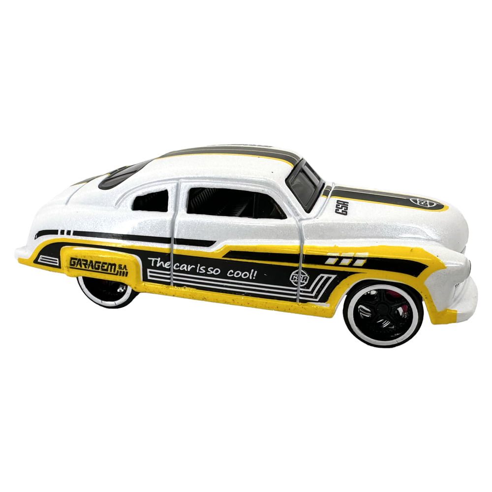 Mini Carrinho Die Cast Garagem S.A. - Corrida Branco
