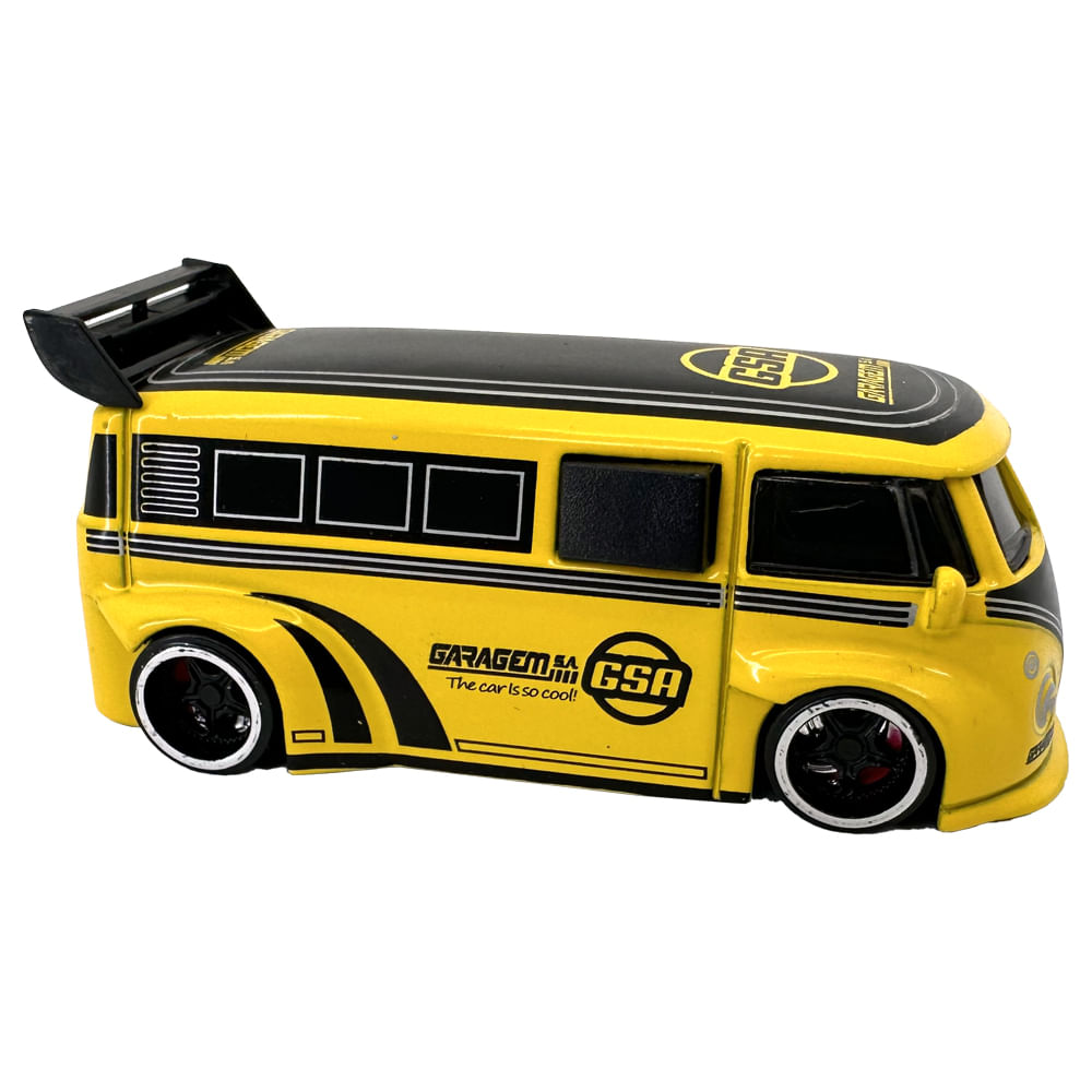 Mini Carrinho Die Cast Garagem S.A. - Furgão Amarelo