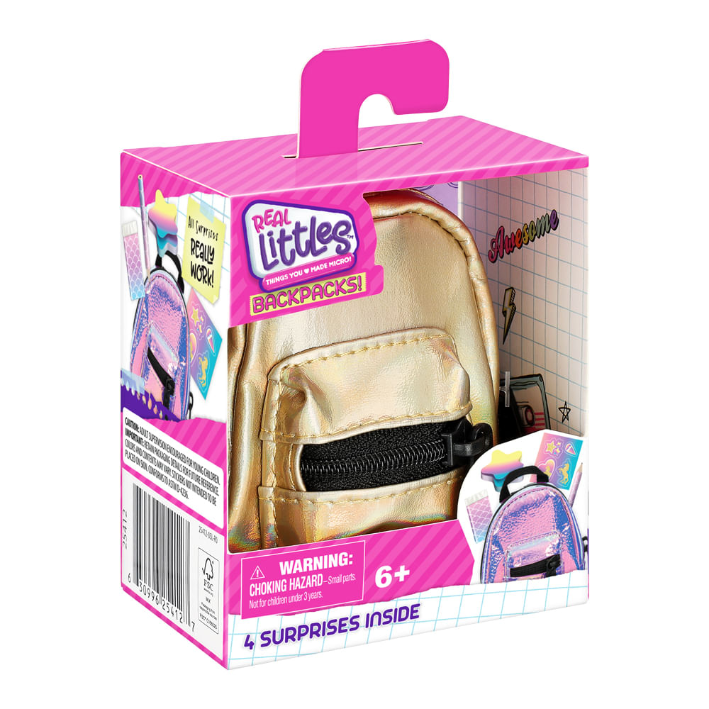 Mini Mochilas Real Littles Backpack - Dourado - Imagem 5
