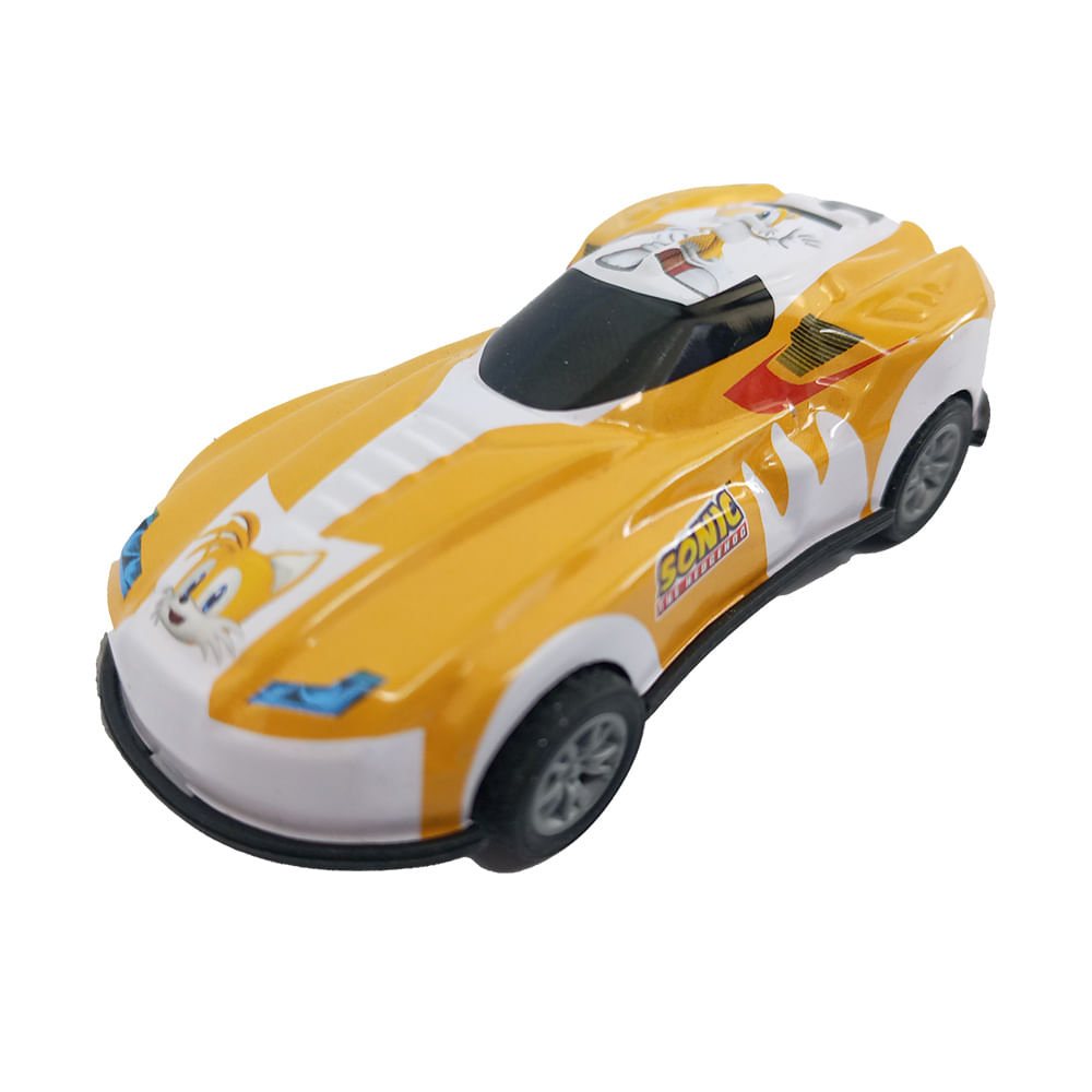 Kit com 5 Mini Carrinhos Pull Back Sonic - Imagem 2