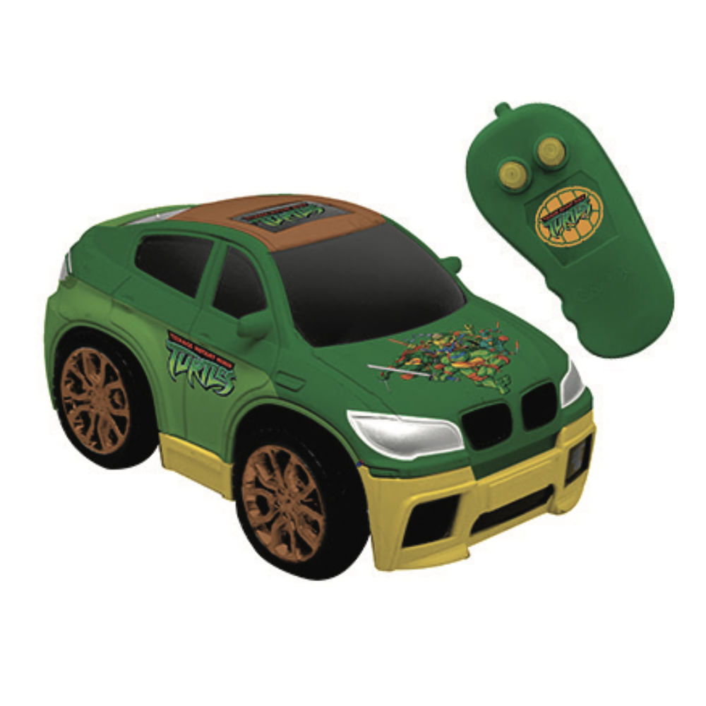 Carrinho de Controle Remoto Tartarugas Ninja Ninja Racer