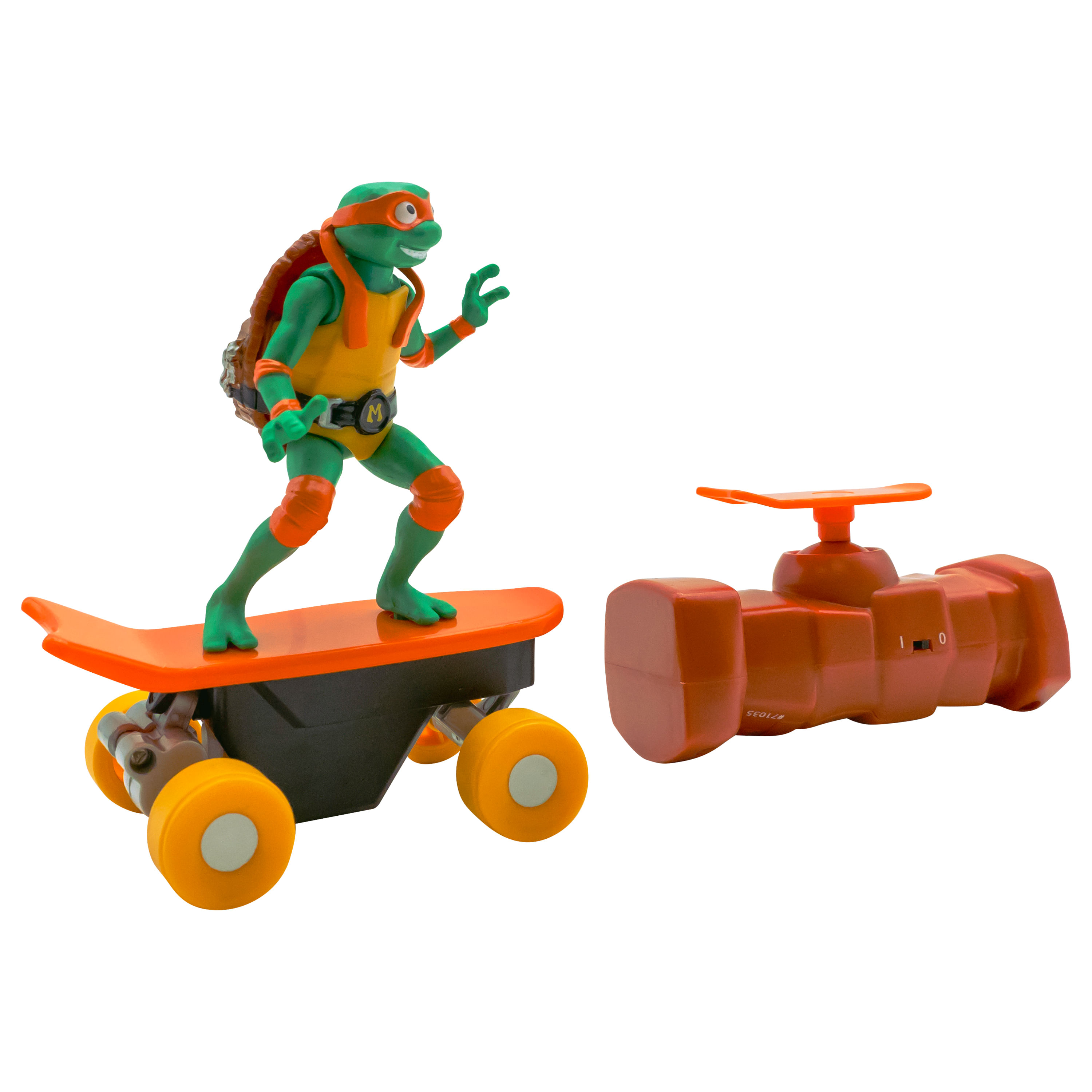 Skate de Controle Remoto Tartarugas Ninja Half Pipe - Michelangelo - Imagem 4