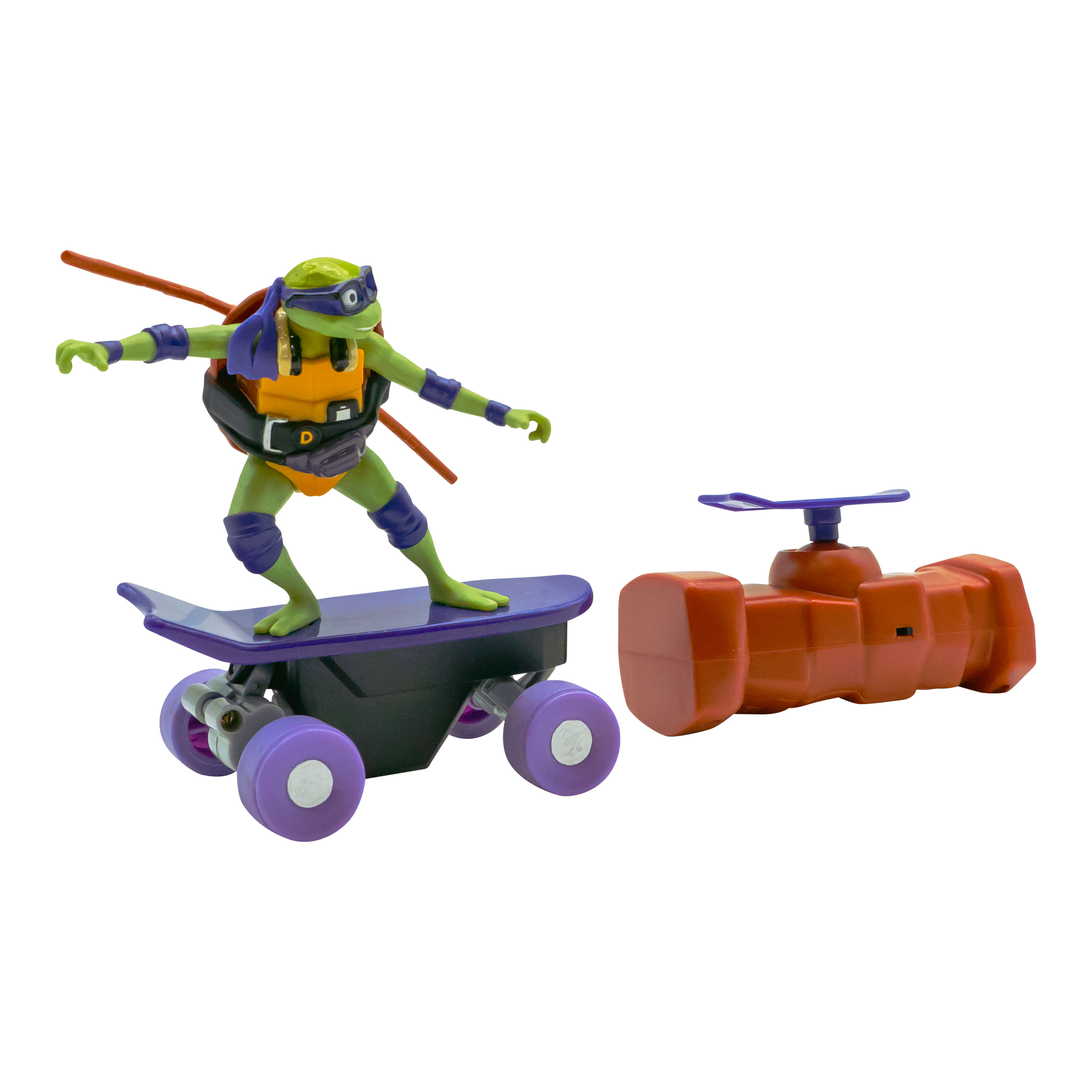 Skate de Controle Remoto Tartarugas Ninja Half Pipe - Donatello