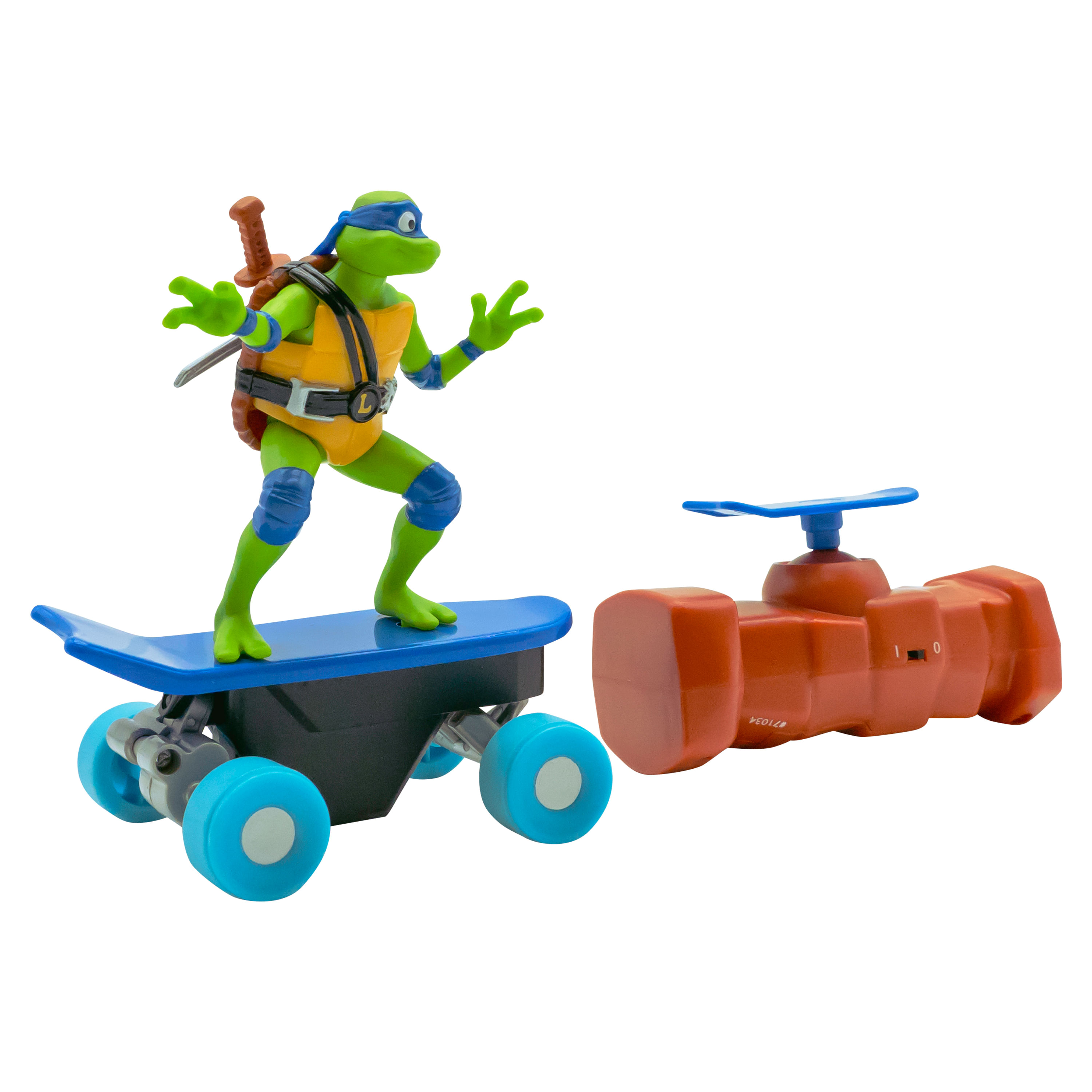 Skate de Controle Remoto Tartarugas Ninja Half Pipe - Leonardo