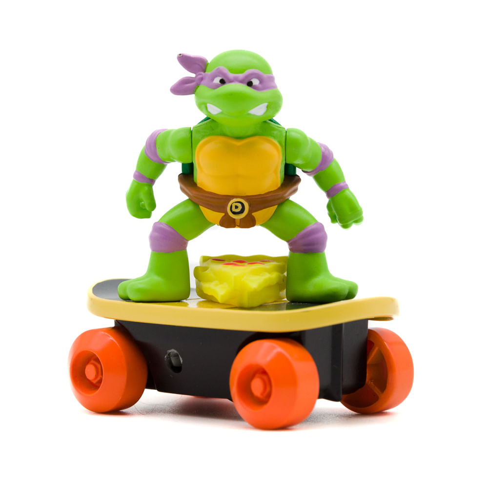 Carrinho de Corda Tartarugas Ninja Kick Skaters - Donatello