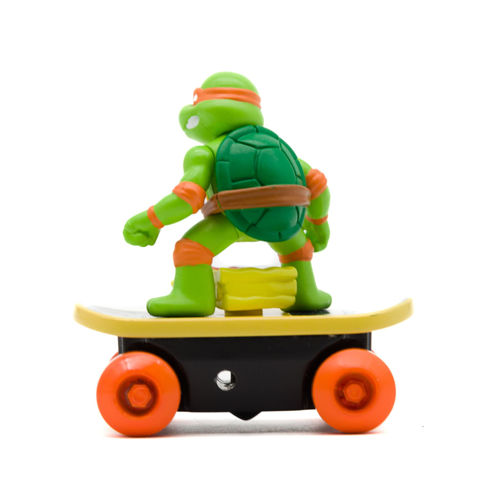 Carrinho de Corda Tartarugas Ninja Switch Kick Skaters - Michelangelo - Imagem 4