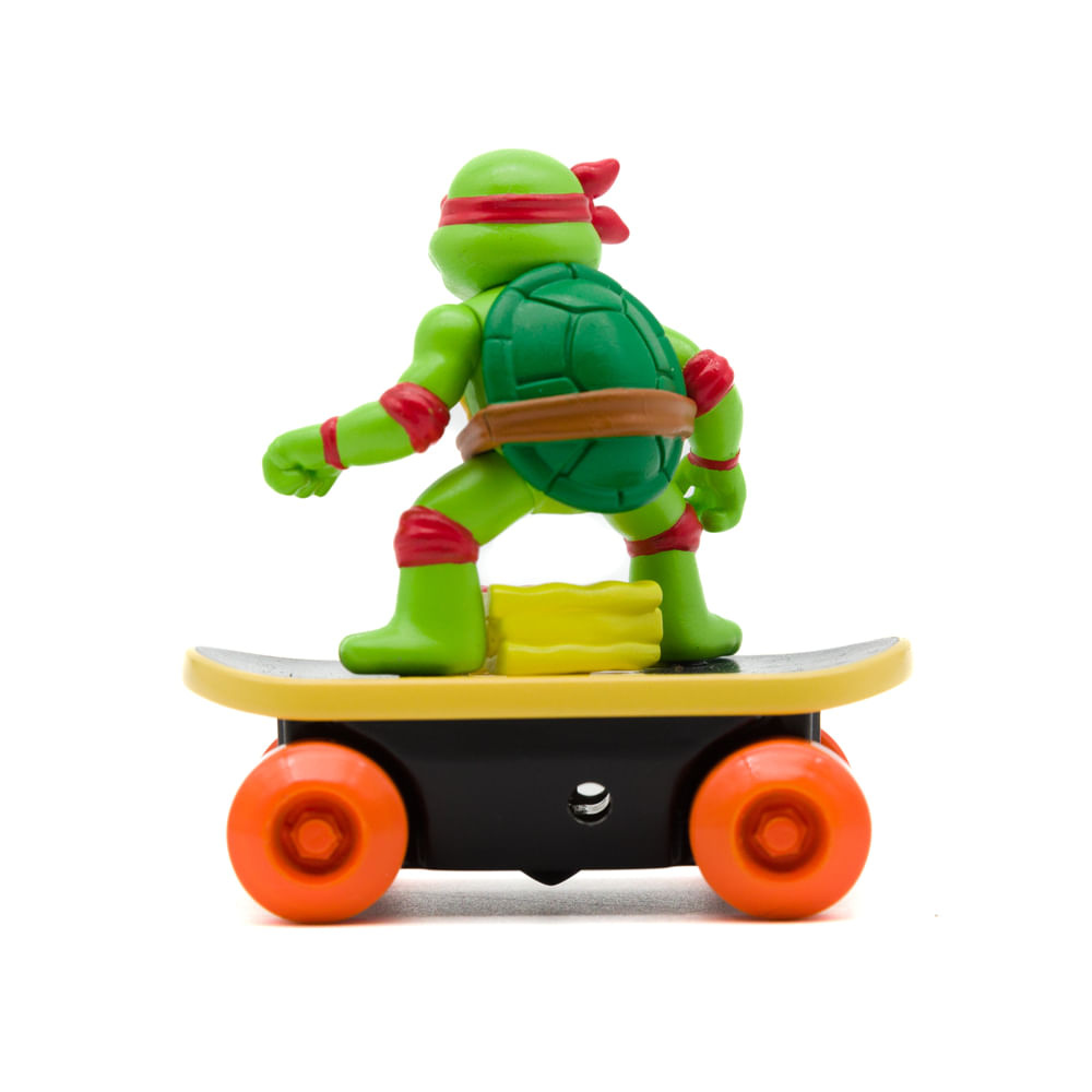 Carrinho de Corda Tartarugas Ninja Switch Kick Skaters - Raphael - Imagem 4