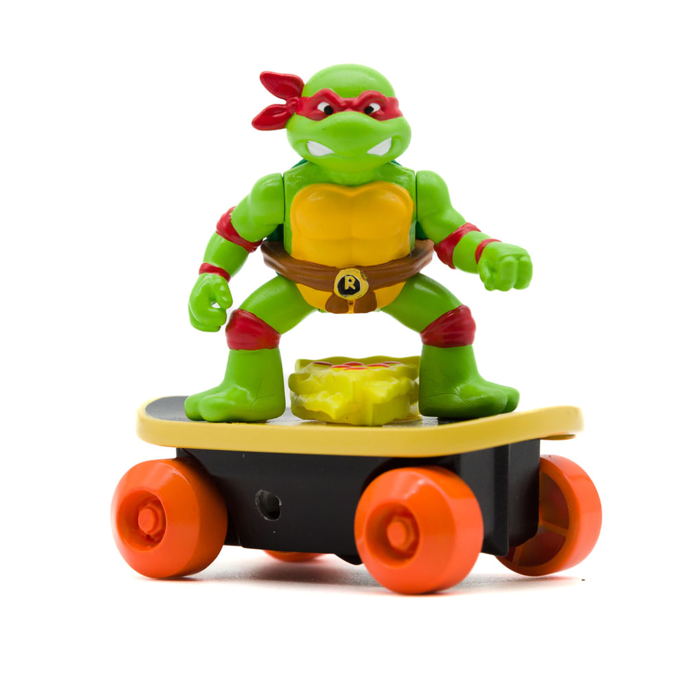Carrinho de Corda Tartarugas Ninja Switch Kick Skaters - Raphael