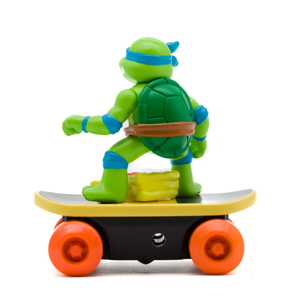 Carrinho de Corda Tartarugas Ninja Switch Kick Skaters - Leonardo - Imagem 2