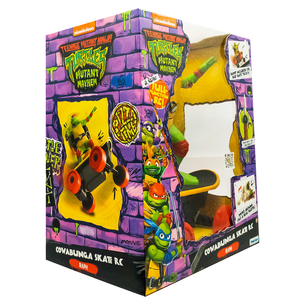 Skate de Controle Remoto 7 funções Tartarugas Ninja Cowabunga Raph - Imagem 2