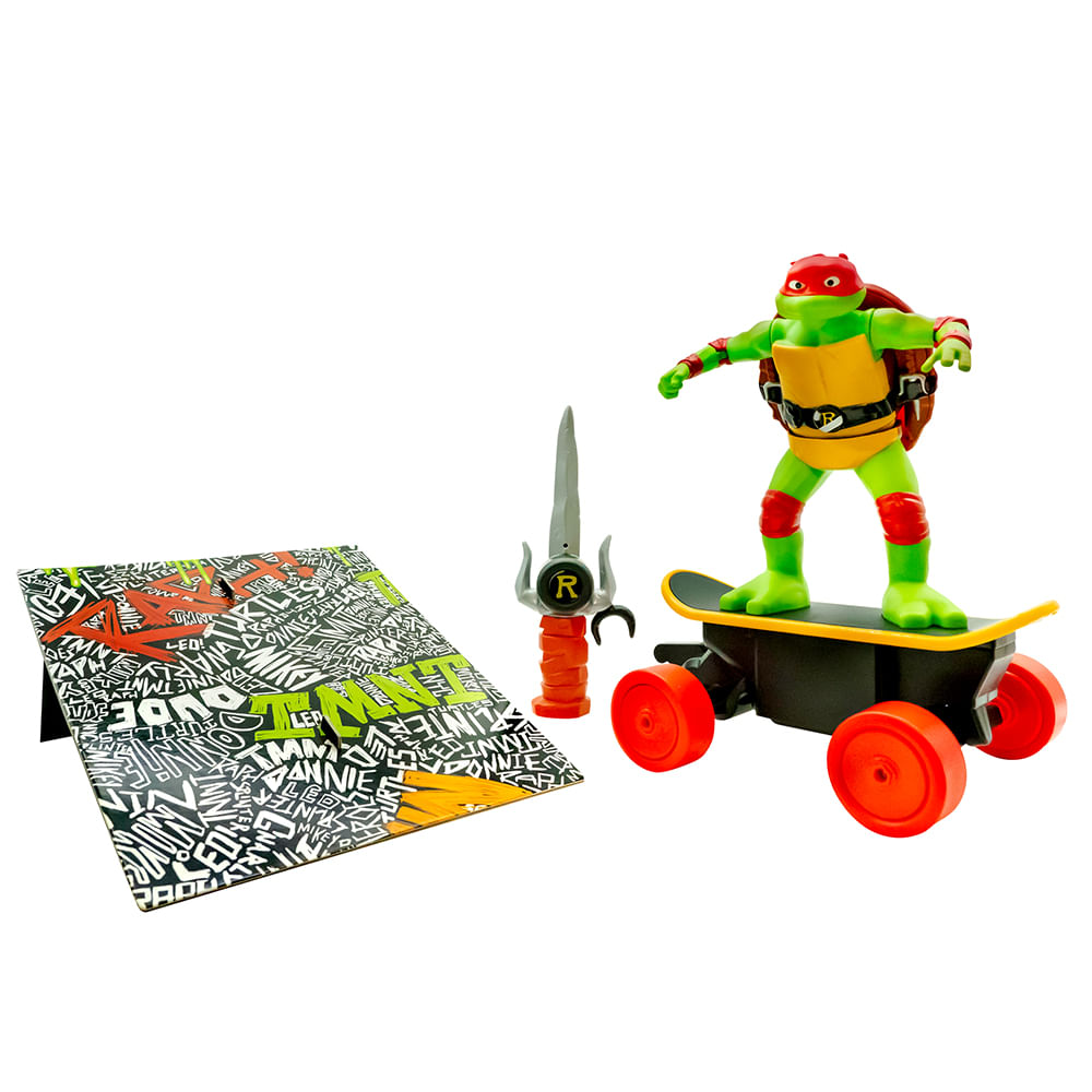 Skate de Controle Remoto 7 funções Tartarugas Ninja Cowabunga Raph - Imagem 3
