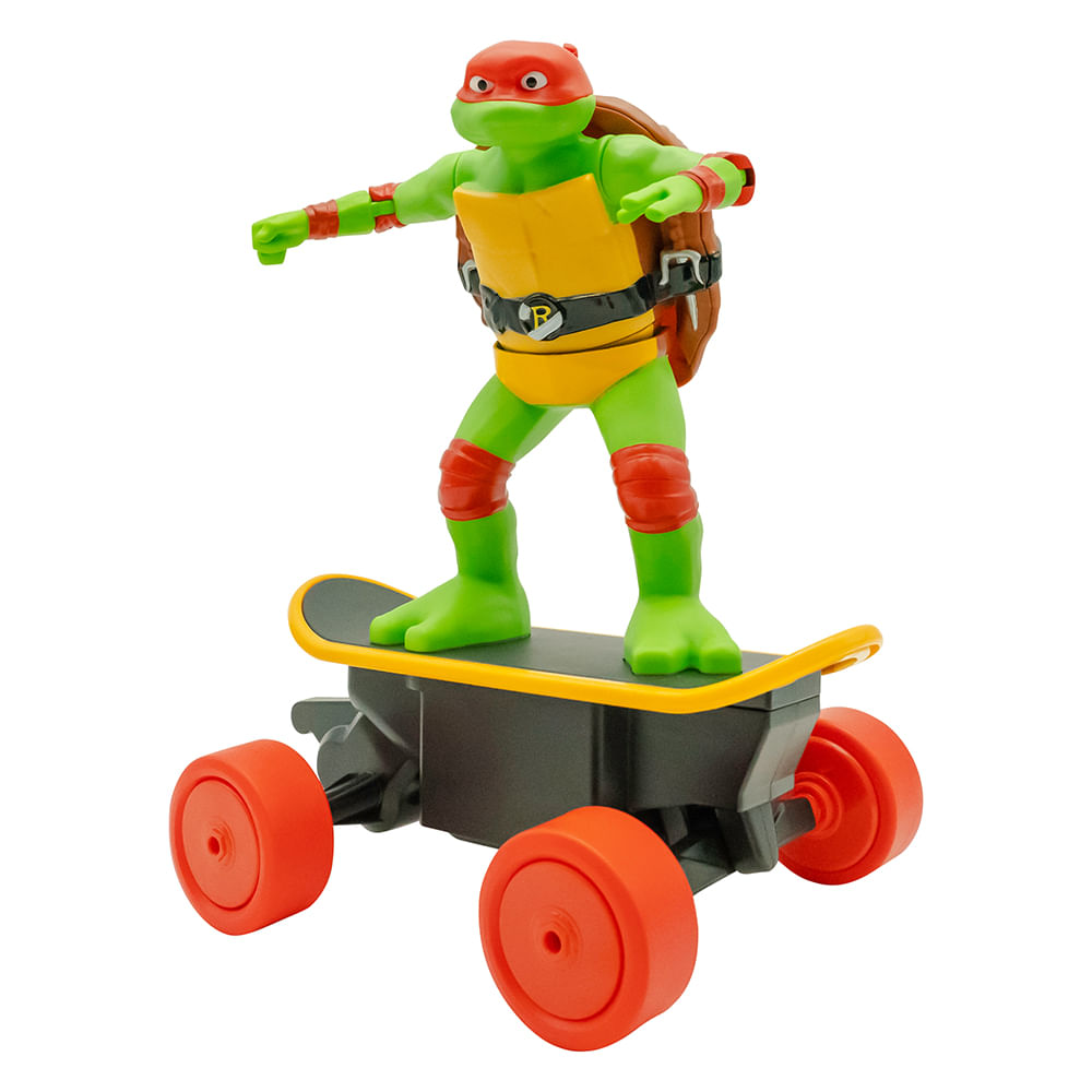 Skate de Controle Remoto 7 funções Tartarugas Ninja Cowabunga Raph - Imagem 12
