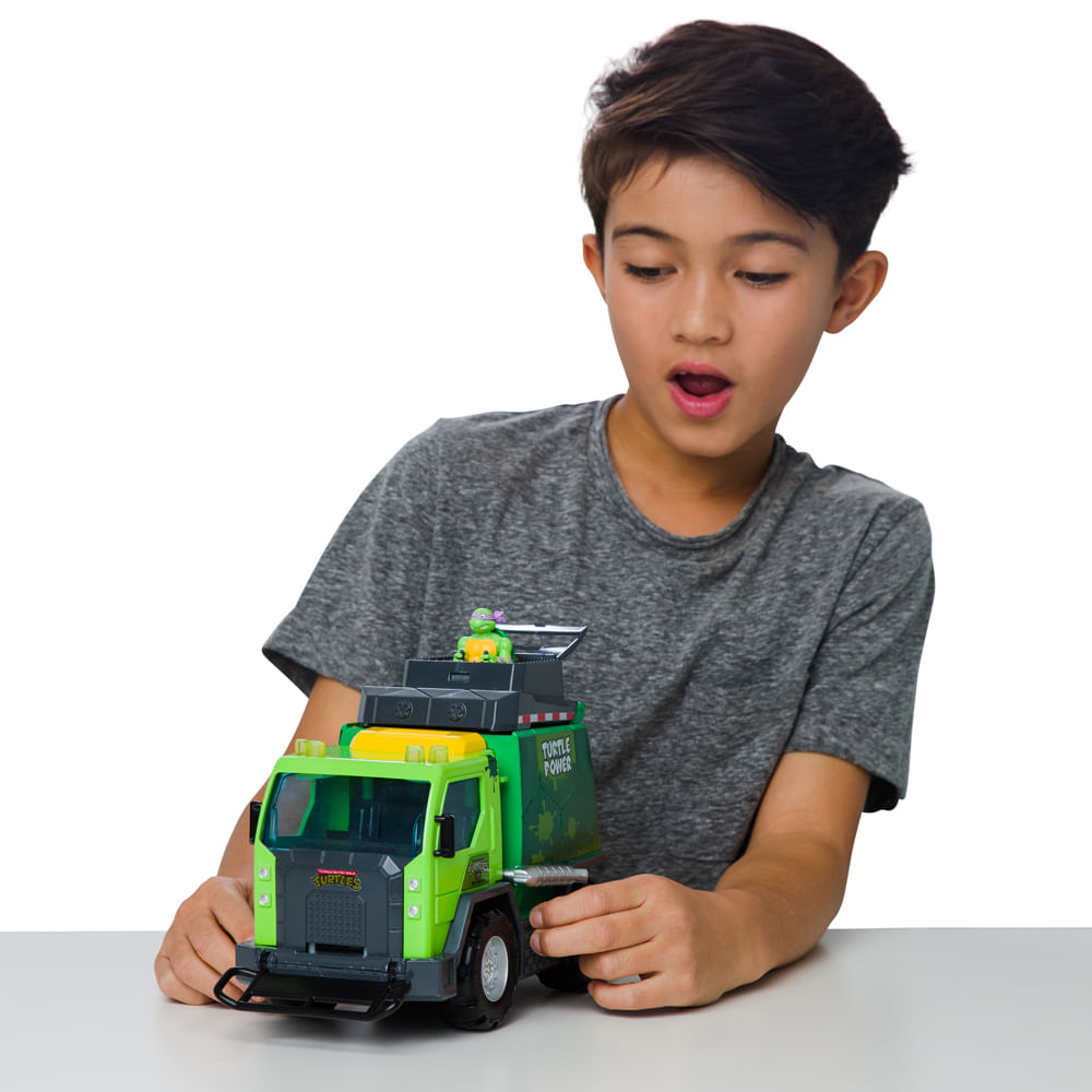 Caminhão de Lixo Roda Livre Tartarugas Ninja Thrash'n Battle Garbage Truck - Imagem 4