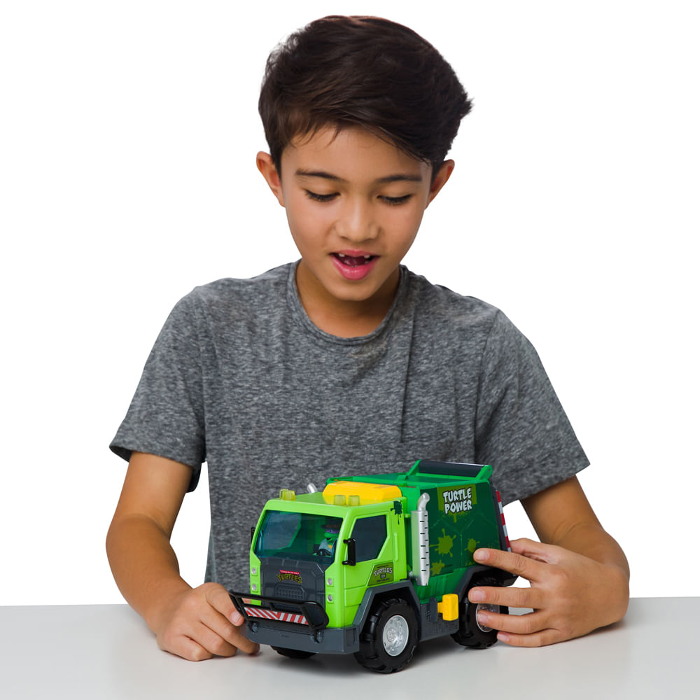 Caminhão de Lixo Roda Livre Tartarugas Ninja Thrash'n Battle Garbage Truck - Imagem 5