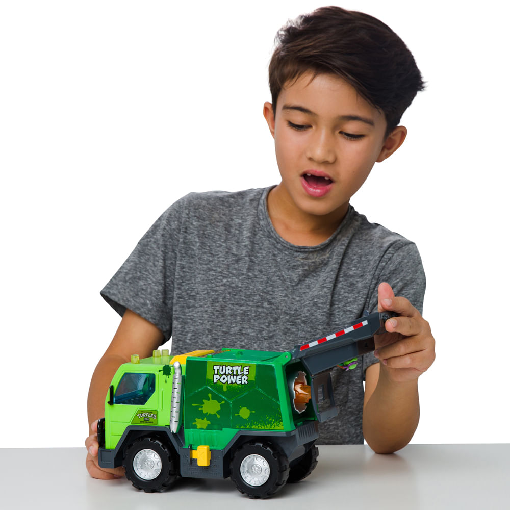 Caminhão de Lixo Roda Livre Tartarugas Ninja Thrash'n Battle Garbage Truck - Imagem 6