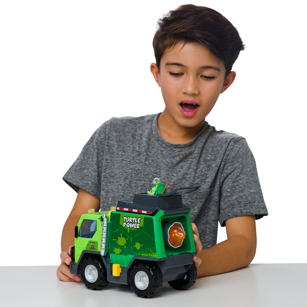 Caminhão de Lixo Roda Livre Tartarugas Ninja Thrash'n Battle Garbage Truck - Imagem 7