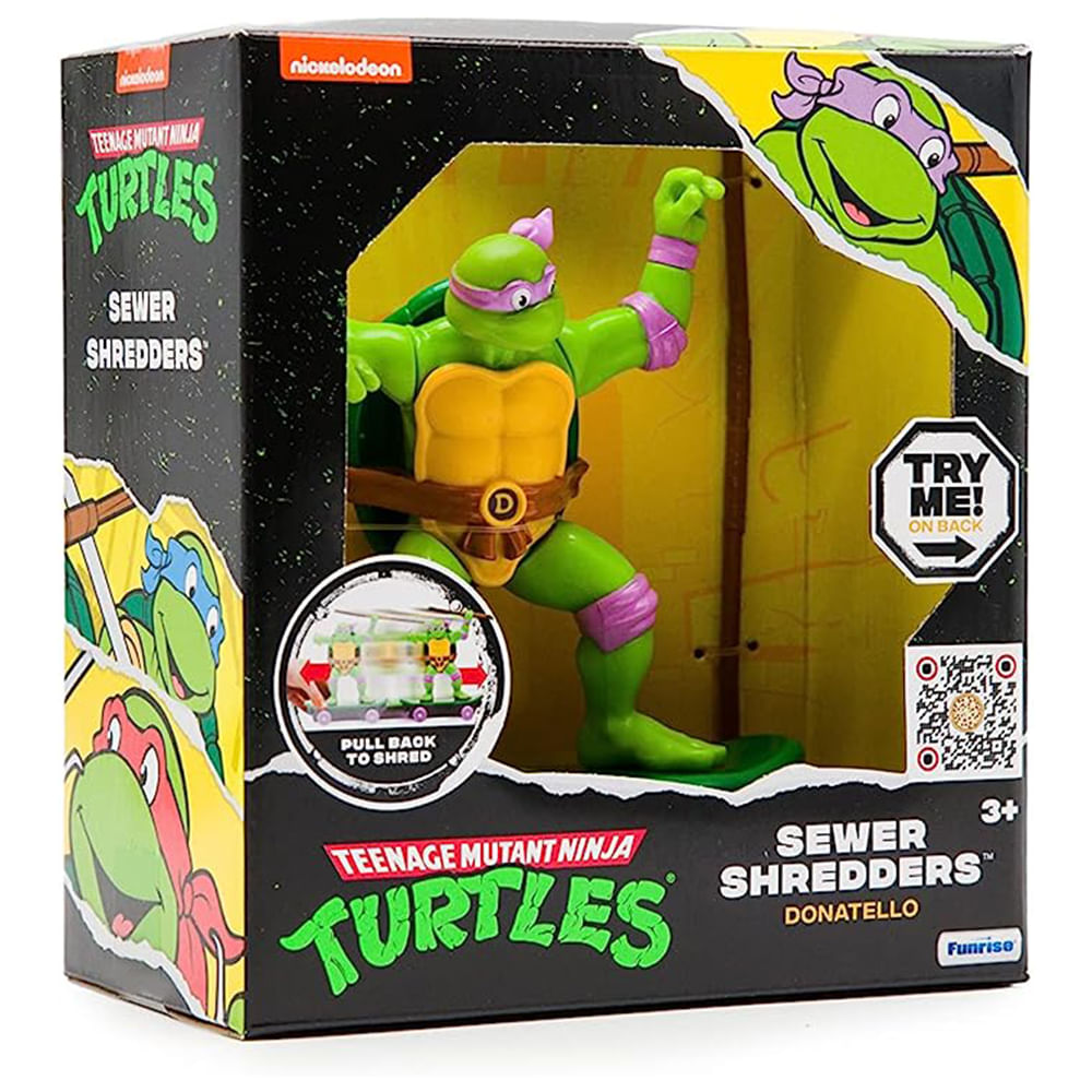 Skate Pull Back Tartarugas Ninja Sewer Shredders - Donatello - Imagem 3