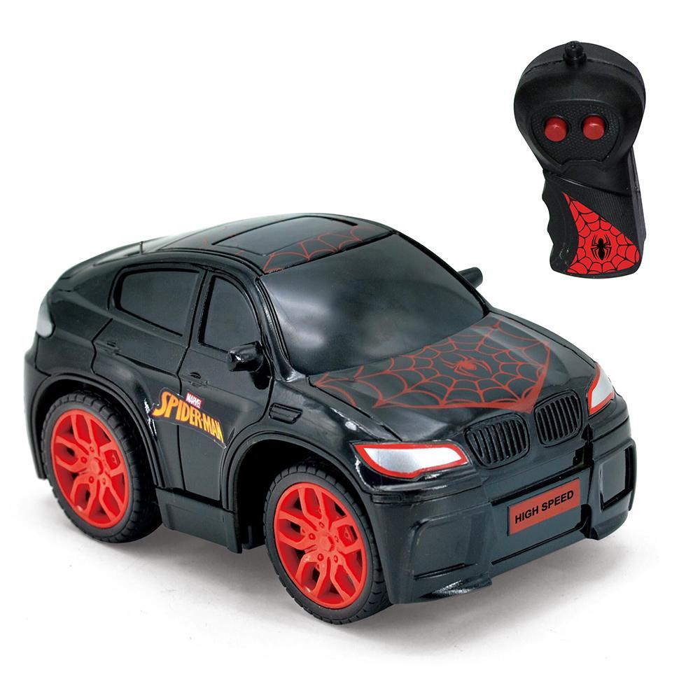 Kit Carrinho de Controle Remoto Homem-Aranha High Speed - Cinza + Carrinho de Controle Remoto Frozen Snow Machine - Roxo - Imagem 3