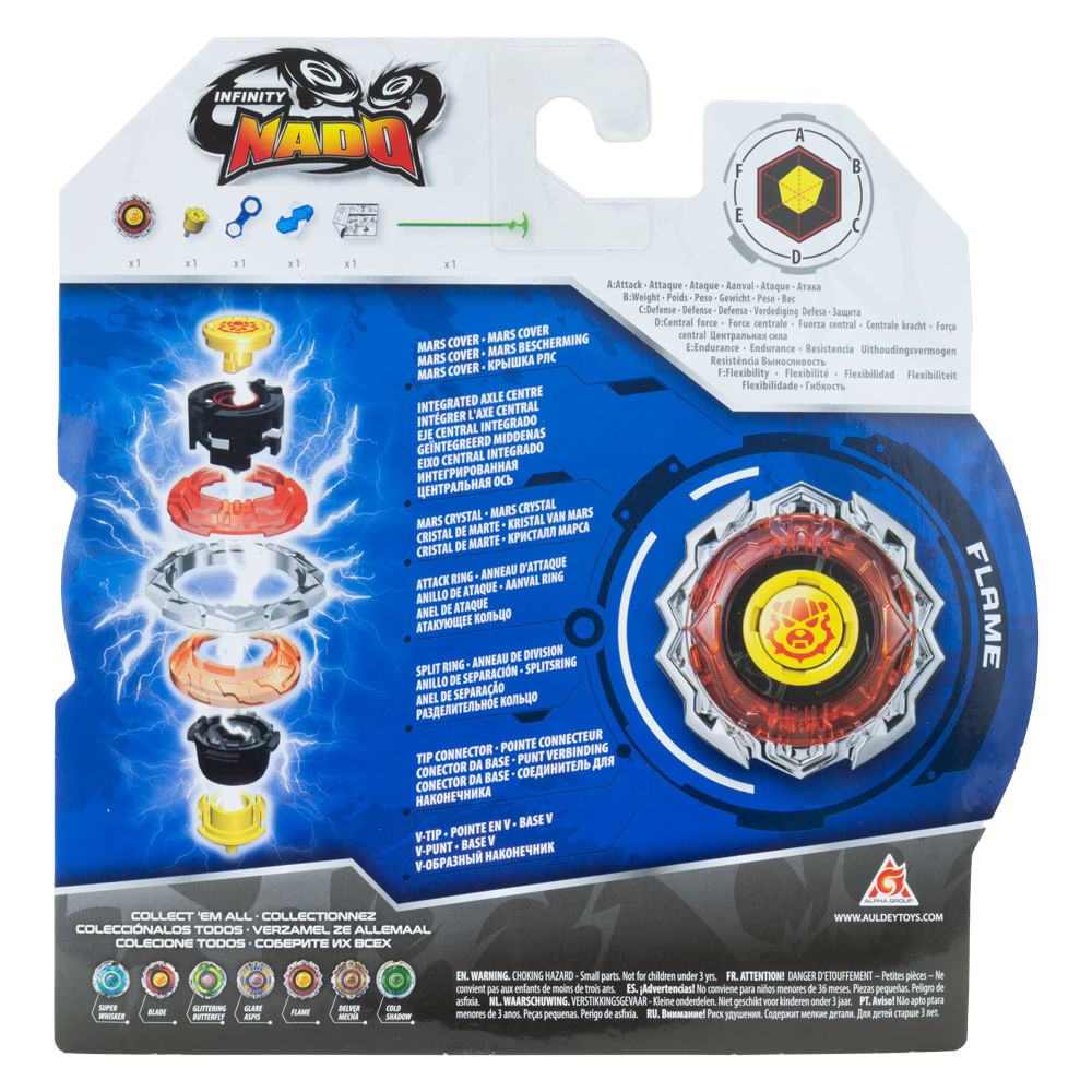 Pião de Batalha Infinity Nado Standard Series - Flame - Imagem 3