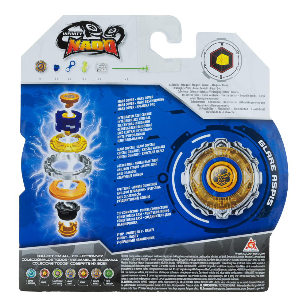 Pião de Batalha Infinity Nado Standard Series - Delver Mecha - Imagem 4