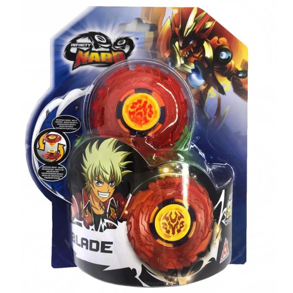 Pião de Batalha Infinity Nado - PlastIc Series - Vermelho - Imagem 2