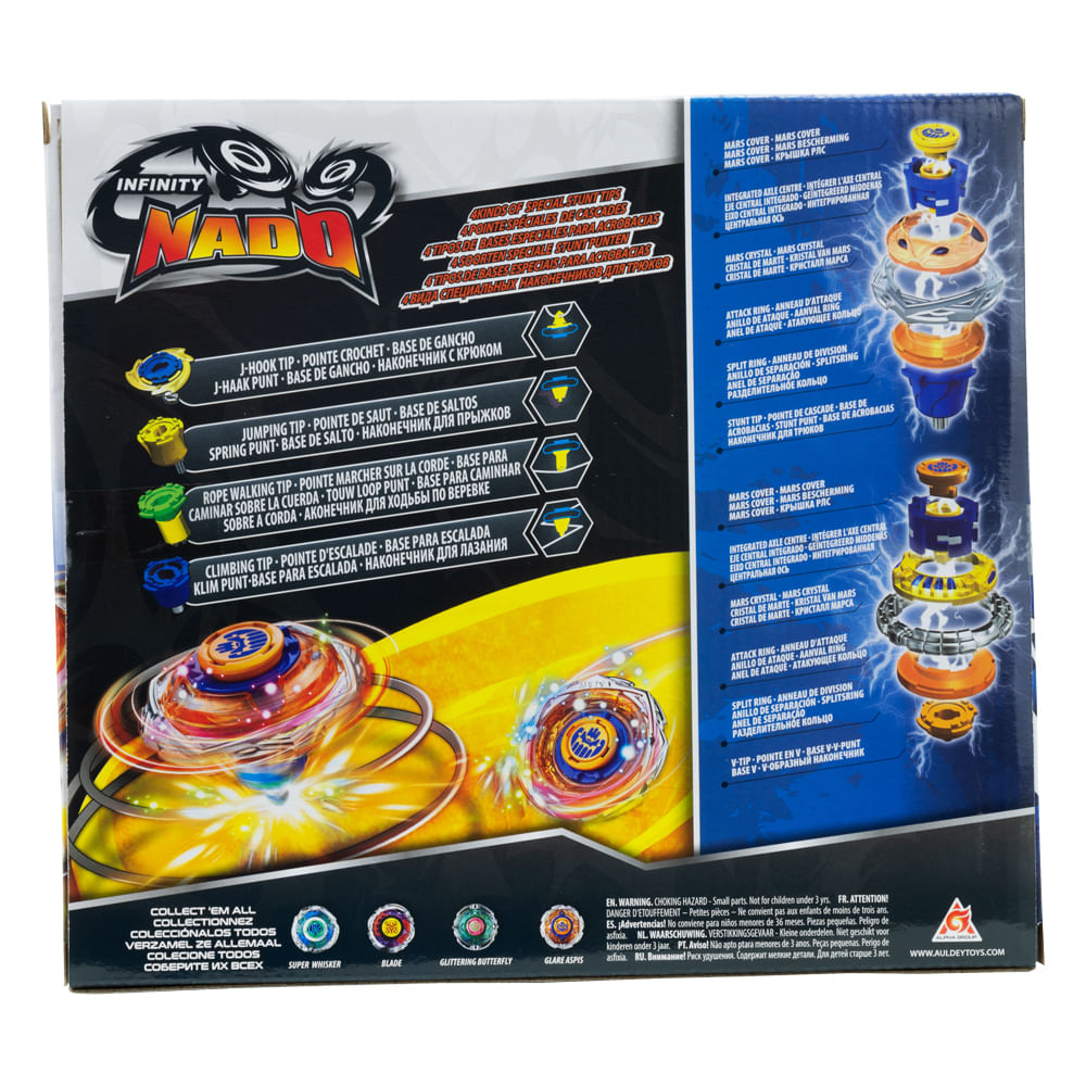 Pião de Batalha Infinity Nado Athletic Series - Glare Aspis - Imagem 5