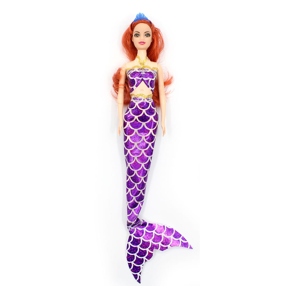 Boneca Fashion Doll Sereia Dream Doll Roxa