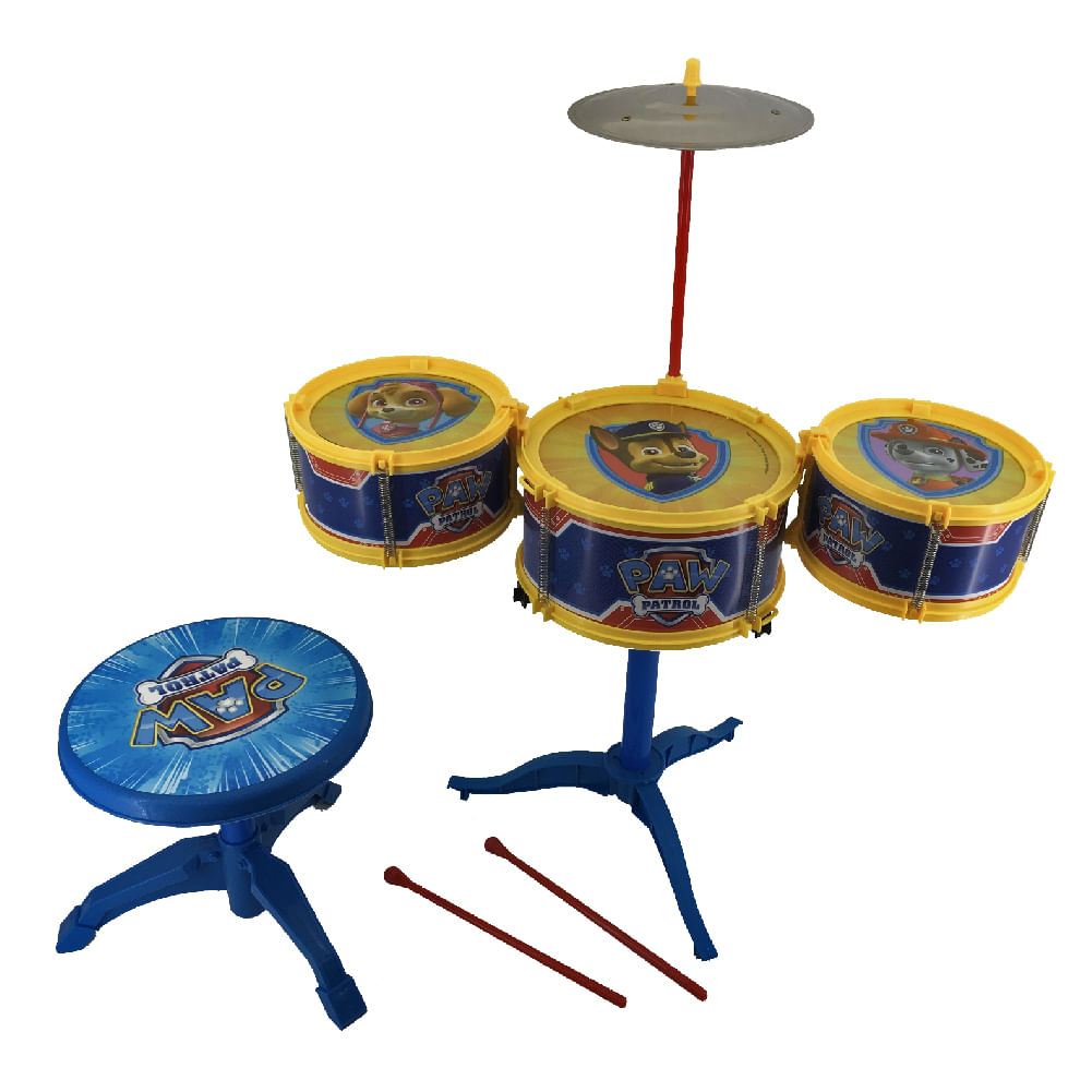 Instrumento Musical Infantil Patrulha Canina - Bateria Pequena - Imagem 4