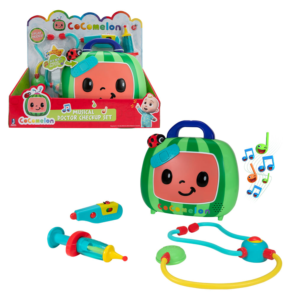 Conjunto Cocomelon Musical Doctor Checkup Case