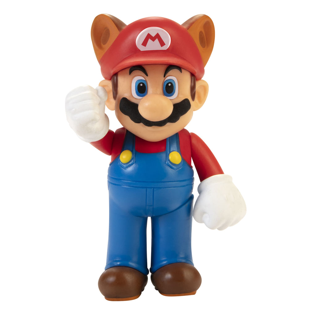 Boneco Colecionável 6cm Super Mario - Mario Guaxinim