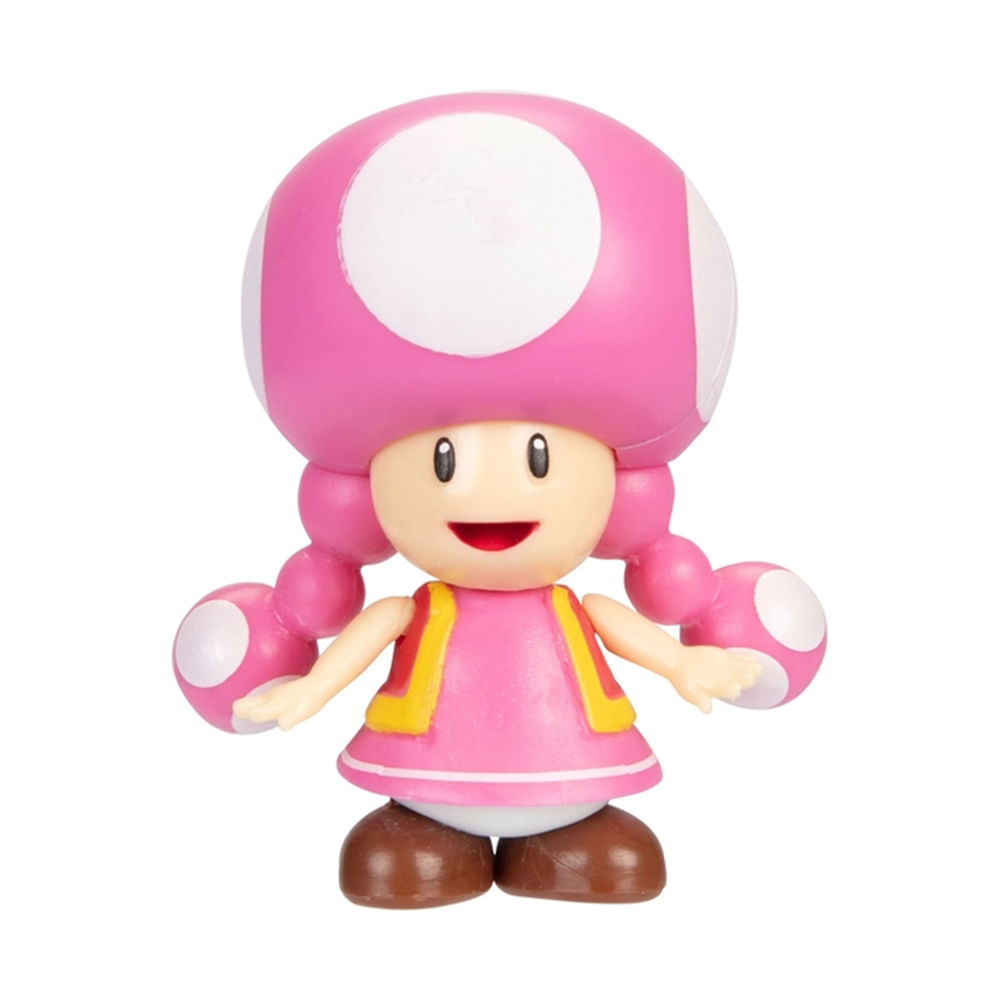 Boneco Colecionável 6cm Super Mario - Toadette