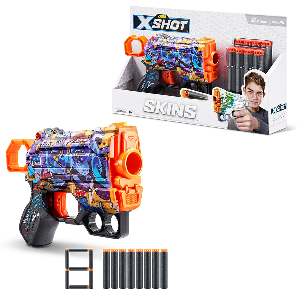 Lançador de Dardos X-Shot Skins Menace - Spray Tag - Imagem 2