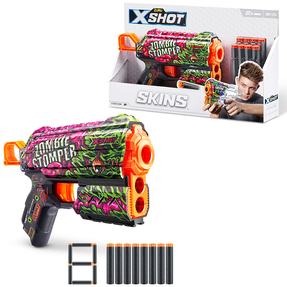 Lançador de Dardos X-Shot Skins Flux - Zombie Stomper - Imagem 6