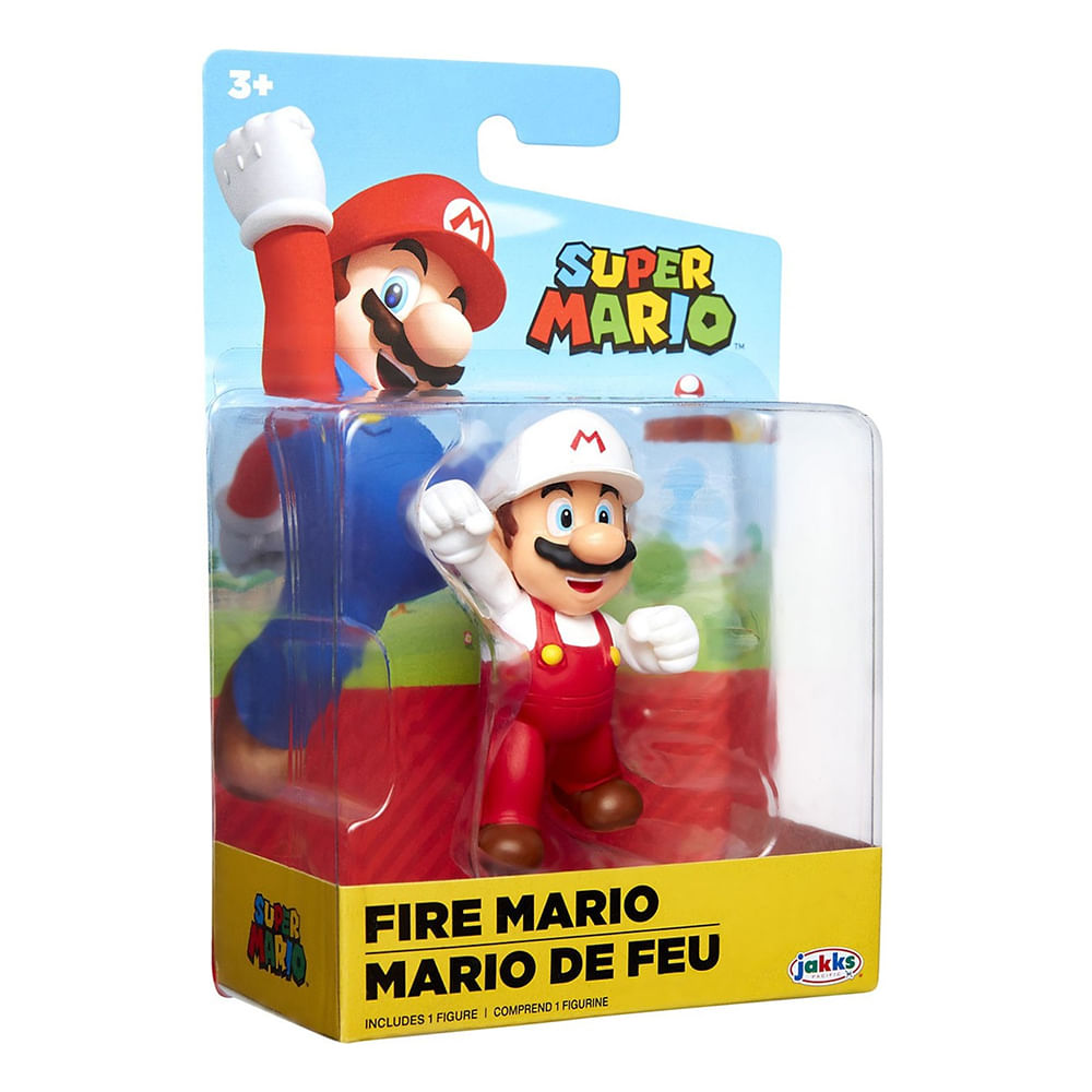 Boneco Colecionável 6cm Super Mario - Mario De Fogo - Imagem 2